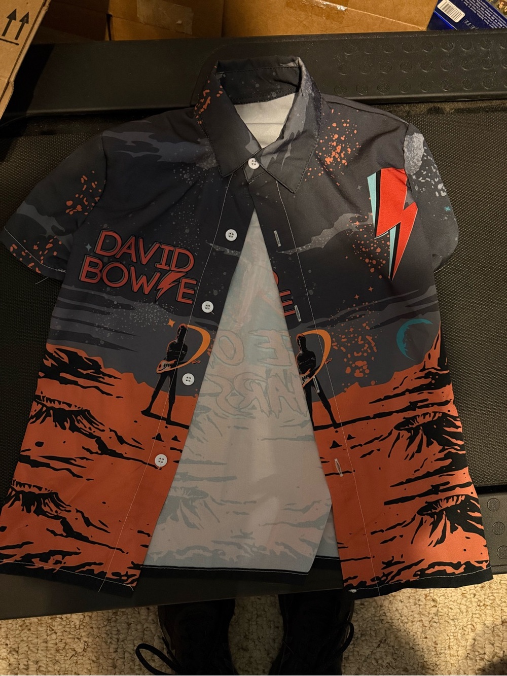David Bowie Boys Size Large Top
